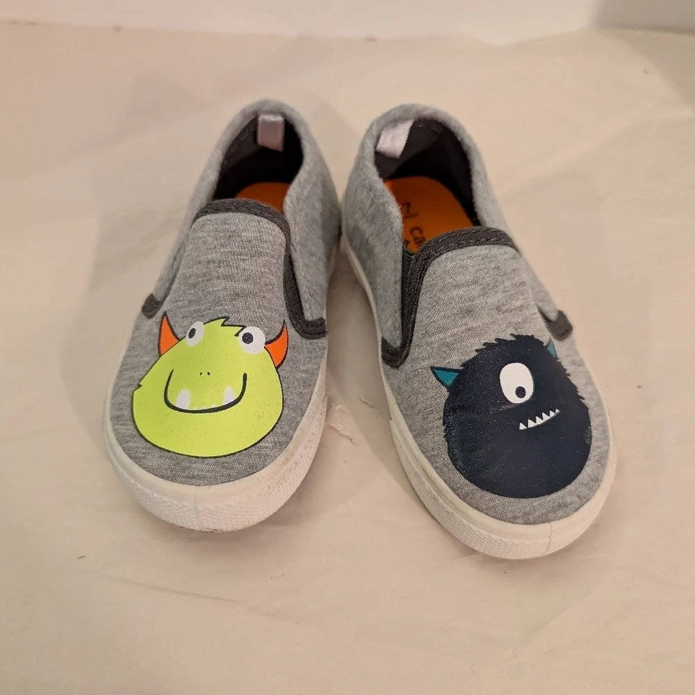 Carter's Toddler Boy Monster Design Damon Lightweight Slip-On Shoes in Size 7